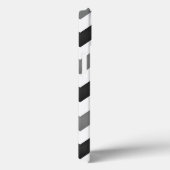 Witte en grijze Chevron Zigzag Case-Mate iPhone Case (Achterkant / Rechts)