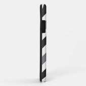 Witte en grijze Chevron Zigzag Case-Mate iPhone Case (Achterkant/rechts)