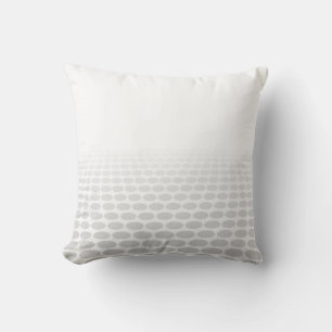 Witte en grijze cirkel accent kussen
