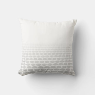 Witte en grijze cirkel accent kussen
