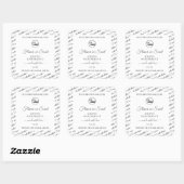 Witte en grijze etiketten van Word Cloud met Logo (Vel)