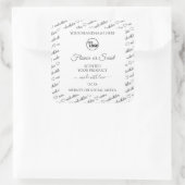 Witte en grijze etiketten van Word Cloud met Logo (Tas)