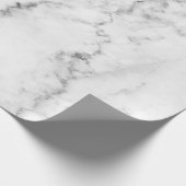Witte en grijze Faux Marble Cadeaupapier (Hoek)
