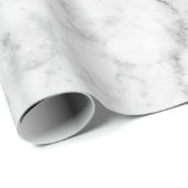 Witte en grijze Faux Marble Cadeaupapier (Rol Hoek)