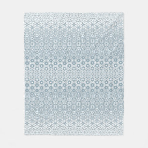 Witte en Grijze Geometrische Mozaïek Koffie Mok Fleece Deken