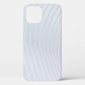 Witte en grijze gestreept textiel Case-Mate iPhone case (Achterkant)