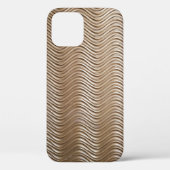 Witte en grijze gestreept textiel Case-Mate iPhone case (Achterkant)