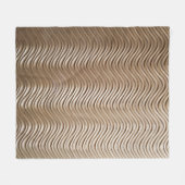 Witte en grijze gestreept textiel fleece deken (Voorkant (Horizontaal))