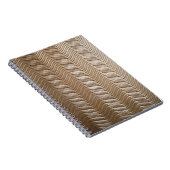 Witte en grijze gestreept textiel notitieboek (Rechterzijde)