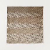 Witte en grijze gestreept textiel wandkleed (Voorkant (horizontaal))