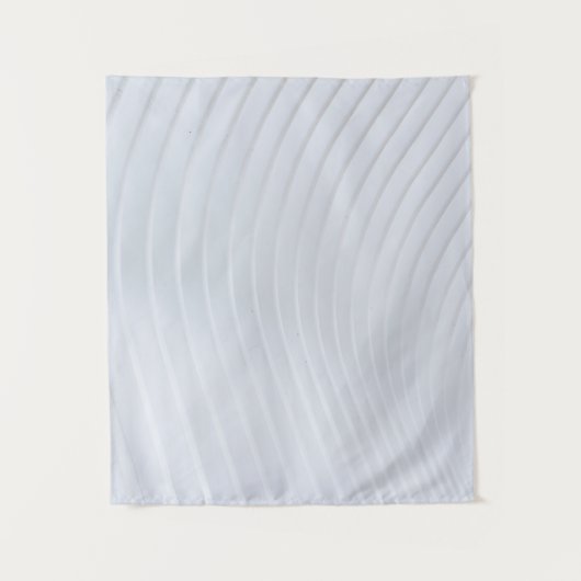 Witte en grijze gestreept textiel wandkleed (Voorkant)