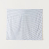 Witte en grijze gestreept textiel wandkleed (Voorkant (horizontaal))