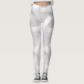 witte en grijze illusie leggings (Voorkant)