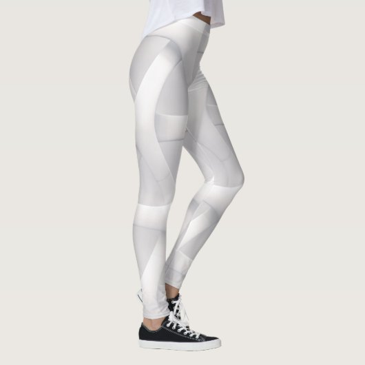 witte en grijze illusie leggings (Rechts)