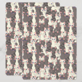 Witte en grijze kattenpatroon (Voorkant / Achterkant)