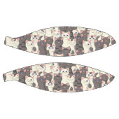 Witte en grijze kattenpatroon basketbal (Panelen)