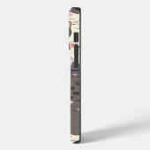 Witte en grijze kattenpatroon Case-Mate iPhone case (Achterkant / Links)