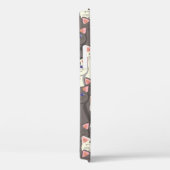 Witte en grijze kattenpatroon Case-Mate iPhone case (Achterkant / Rechts)