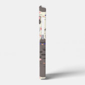 Witte en grijze kattenpatroon Case-Mate iPhone case (Achterkant / Links)