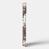Witte en grijze kattenpatroon Case-Mate iPhone case (Achterkant / Rechts)