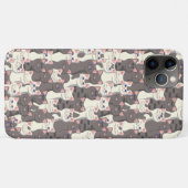 Witte en grijze kattenpatroon Case-Mate iPhone case (Achterkant (horizontaal))
