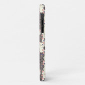 Witte en grijze kattenpatroon Case-Mate iPhone case (Achterkant/links)