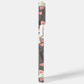 Witte en grijze kattenpatroon Case-Mate iPhone case (Achterkant / Rechts)