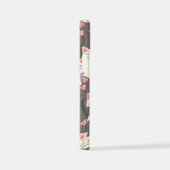 Witte en grijze kattenpatroon iPhone hoesje (Rechterkant)