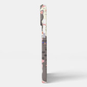 Witte en grijze kattenpatroon iPhone hoesje (Linkerkant)