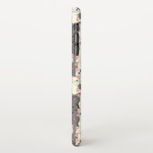 Witte en grijze kattenpatroon iPhone hoesje (Linkerkant)