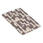 Witte en grijze kattenpatroon magneet (Rechterzijde)