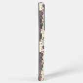 Witte en grijze kattenpatroon samsung galaxy hoesje (Rechterkant)