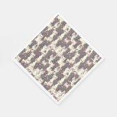 Witte en grijze kattenpatroon servet (Hoek)