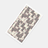 Witte en grijze kattenpatroon servet (Hoek)