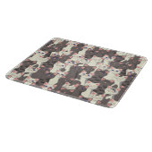 Witte en grijze kattenpatroon snijplank (Hoek)