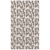Witte en grijze kattenpatroon tafelkleed (Voorkant)