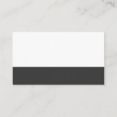 Witte en grijze kleurenblokken visitekaartje (Achterkant)