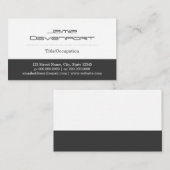 Witte en grijze kleurenblokken visitekaartje (Voorkant / Achterkant)