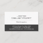 Witte en grijze kleurenblokken visitekaartje (Voorkant)