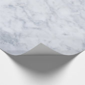 Witte en grijze marmer afdrukken cadeaupapier (Hoek)