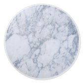 Witte en grijze marmer afdrukken keramische knop (Voorkant)