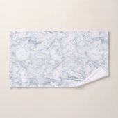Witte en grijze marmer bad handdoek (Handdoek)