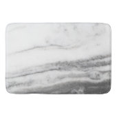 Witte en grijze marmer badmat (Voorkant)