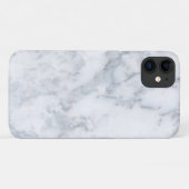 Witte en grijze marmer Case-Mate iPhone case (Achterkant (horizontaal))