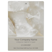 Witte en grijze marmer klembord (Achterkant)