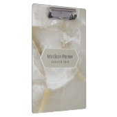 Witte en grijze marmer klembord (Rechts)