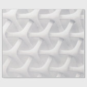 Witte en grijze optische illusie cadeaupapier (Vlak)