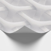 Witte en grijze optische illusie cadeaupapier (Hoek)