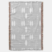 Witte en grijze ovalen en cirkels halverwege de ee deken (Voorkant Verticaal)