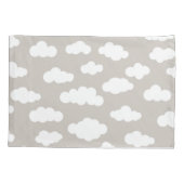 Witte en grijze pasta's esthetisch kussensloop (Achterkant-Links)